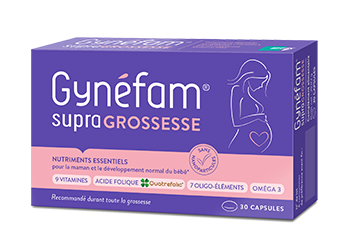 Gynefam boîte 100 pièces, femme enceinte, allaitante, acide folique